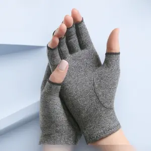 Professional Compression Fingerless Gloves for Arthritis & Hand Pain Relief. Improve Blood Circulation, Reduce Stiffness & Swelling. Breathable & Comfortable for All-Day Wear, Typing, Gardening, Work & Sports.