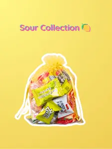 Sour Collection - Premium Asian Candy Gift Bag - Snack, Sweet, bonbon mix bundle variety