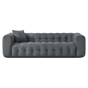 Eden Modern Boucle Bubble Sofa 90"