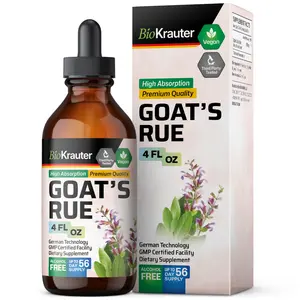 BioKrauter Goat's Rue Tincture Bottle High Absorption Premium Quality Vegan German Technology Alcohol-Free Milk Production Support