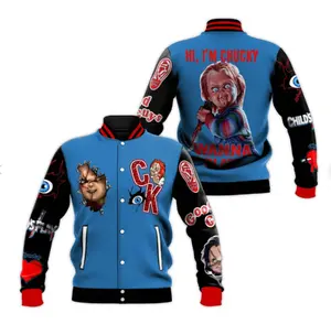 Halloween Chuckyy Horor movie  Baseball Jacket