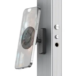 Magnetic Phone Holder for Gym Workouts, 360° Adjustable Phone Mount Compatible with iPhone 12-17 Series, Portable Fitness Accessory for Men & Women