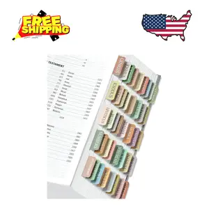 Bible Tabs for Women & Men, Laminated Bible Tabs