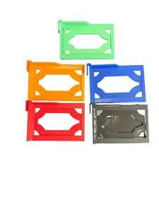 Card Storage Clips (Wide) - Magic The Gathering MTG 5 Pack (Orange/Blue/Black/Red/Green)