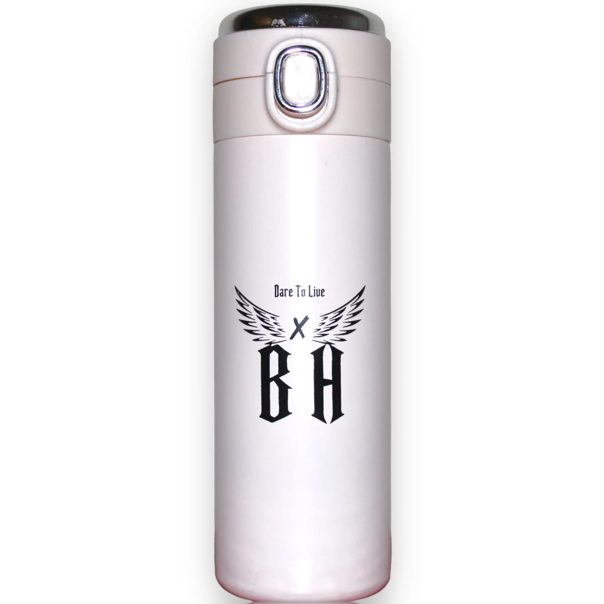LED Temperature Display Smart Flask Water Bottle (WHT)