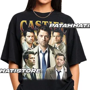 Limited Castiel Vintage T-Shirt, Gift For Woman and Man Unisex T-Shirt
