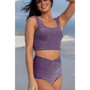 Vacationer Bottom | Purple Shimmer - Bottom Only