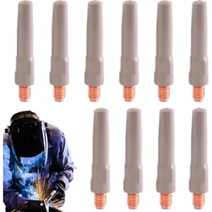 10 Piece Set of Innovative Non-Stick Welding Nozzles for Improved Welding Efficiency