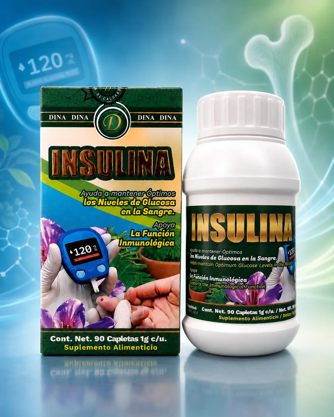 Insulina Dietary Supplement – 90 Caplets | Daily Wellness Support ,Blood Sugar Support Supplement
