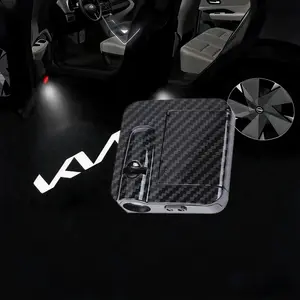 [2Pcs] Wireless LED Car Door Projector Light for Kia - 30+ Car Brand Logos Available, Universal Welcome Ghost Shadow Lamp