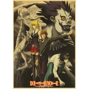 Death Note Anime Poster, Character Death Note Anime Posters Decor Photo