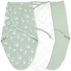Bublo Baby Organic Newborn Swaddle Sacks (3-Pack)