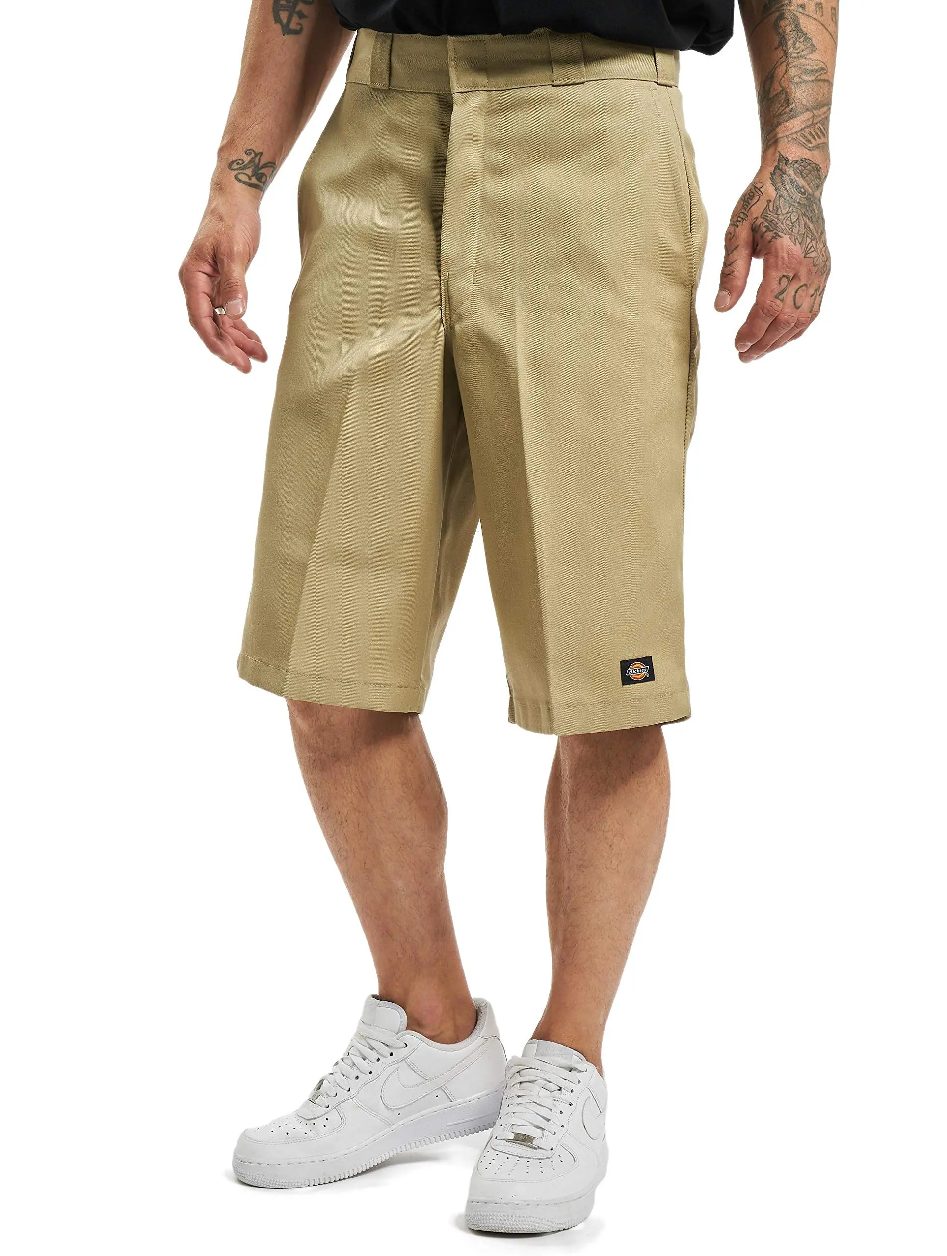 Dickies Men's 13" Loose Fit Work Shorts in Wrinkle Resistant Twill, Flat Front Multi-Pocket Design with Heavy-Duty Belt Loops