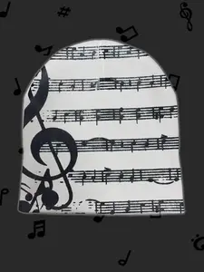 Y2K Fall Winter Thin Abstract Art Knit Hat, Unisex Loose Fit Streetwear Cap, Casual Fashion Accessory, Multiple Styles Available, Digital Printed Hat, Knitted Hat