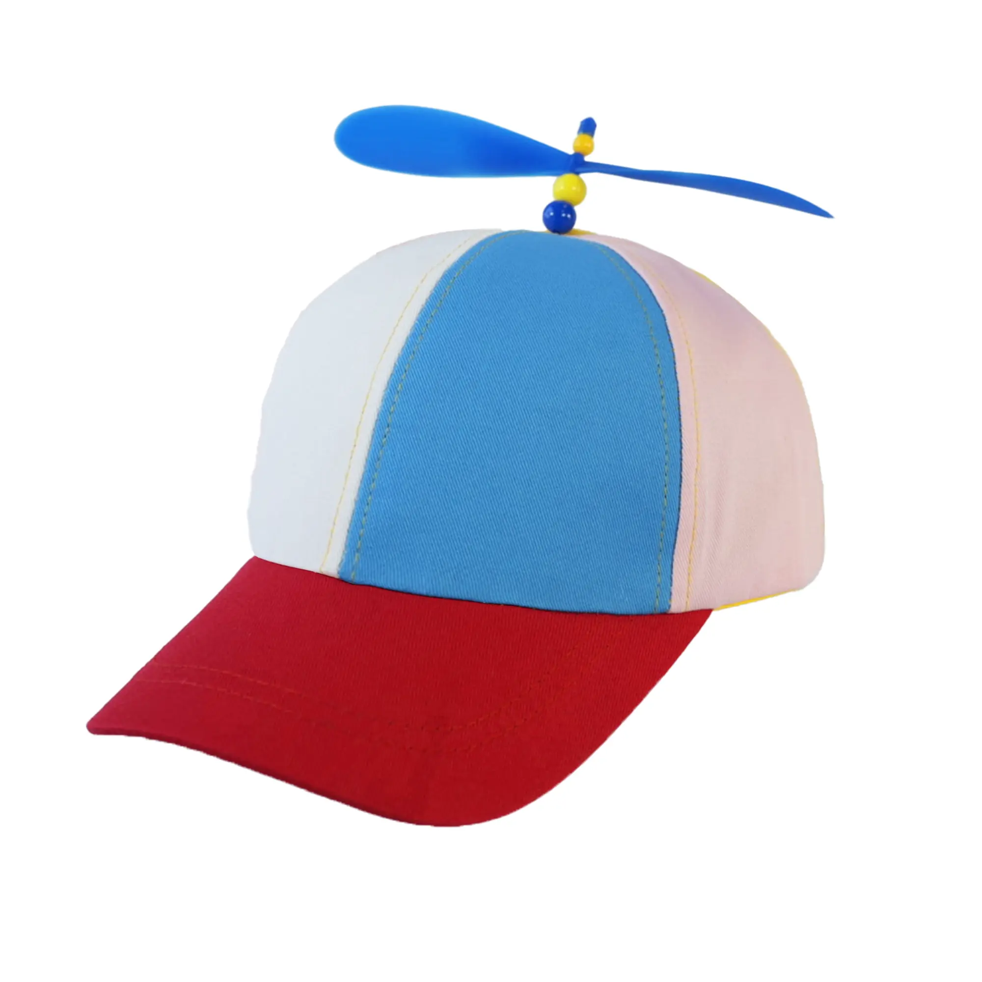 JMILYJW Unisex Cotton Twistable Propeller Baseball Cap - Vibrant Rainbow Fashion Accessory for Daily Wear, School Occasions