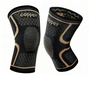 Copper Knee Braces for Women and Men, Compression Knee Sleeve for Knee Pain,Arthritis, Meniscus Tear,ACL, Joint Pain Relief, Knee Support Pads for Running-1Pair