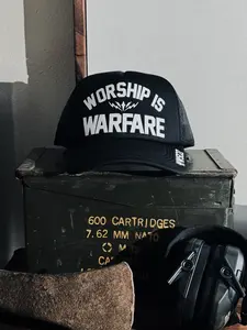 WORSHIP IS WARFARE FOAM TRUCKER HAT V2