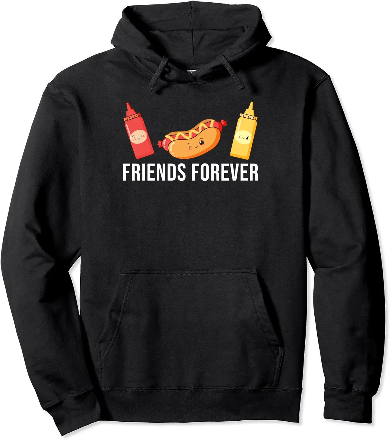 Funny Ketchup Friends Forever Funny Mustard Hotdog Pullover Hoodie - Matthewgol Shop 74B0C3D8DC7L