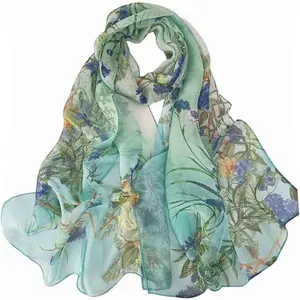 Scarfs for Women Lightweight Scarves Elegant Floral Pattern Sheer Scarfs Shawls Wraps