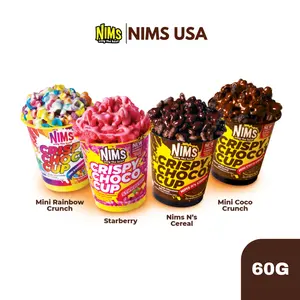 NIMS 2.1 oz Crispy Choco Cup, Assorted Flavors, Chocolate and Cereal, Ready to Eat, 2 Mini, Snack NIMS 2.1 oz Crispy Choco Cup, Assorted Flavors, Chocolate and Cereal, Ready to Eat, 2 Mini, Snack