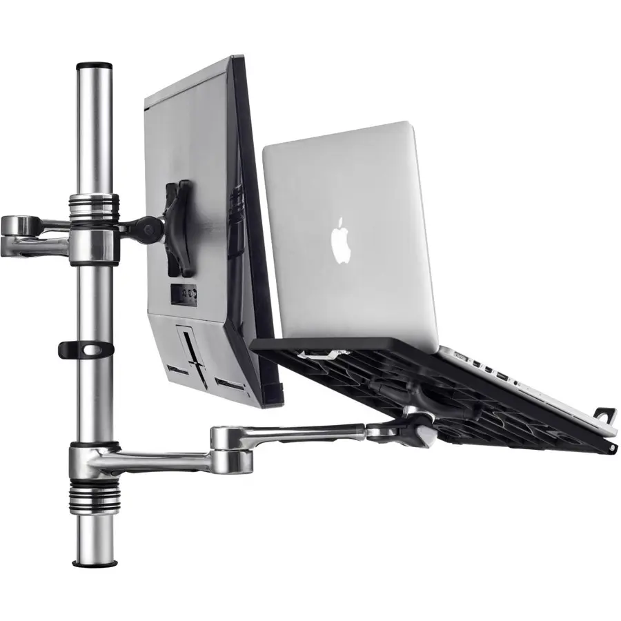 Atdec Dual Monitor Arm, Adjustable Articulated Desk Mount Stand, Supports Up to 32" Screens, Model AFATNBCP