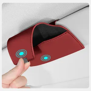 Multifunction Car Glasses Box Portable Car Sunglasses Holder In The Car Driving Glasses Holder Eyeglass Case Sun Visor Car Lenses Holder