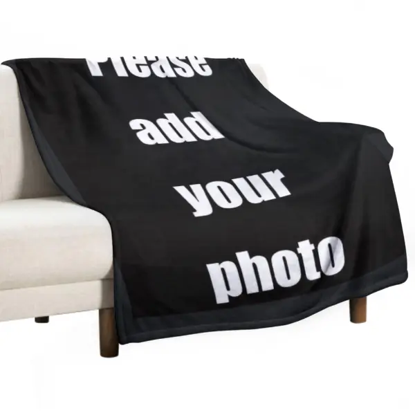 1 Piece Custom Photo Personalized Family Blanket Air Conditioning Blanket Ideal Gift for Holidays, Birthdays and Commemorative Events-Warm and Comfortable, Suitable for Family, Travel and Office All Year round Use