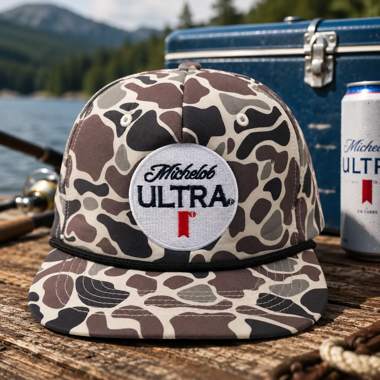 [ BUY 2 FOR 1 PRICE ] Michelob Ultra Camo Hat, Vintage Rope Snapback Cap, Outdoor Beer Trucker Hat, Hunting & Fishing Hat, Gift for Men