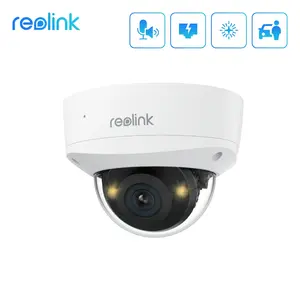 Reolink RLC-1240A 12MP PoE Camera IK10 Vandal Proof 145° Color Night Vision, Two-Way Audio IP67 Weatherproof Digital Outdoor Cctv IP Camera Safety