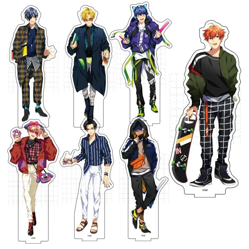 Anime Acrylic Stand Game 2-Obey Me!Doll  Lucifer Mammon Leviathan Asmodues Beelzebub Belphegor Figure Plate KeyChain Toy  Gift