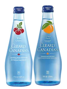 Clearly Canadian Sparkling Water Variety Pack | Wild Cherry & Orchard Peach | NYC Bodega Drinks | Glass Bottle Soda | 1 Pack or 4 Pack – NY Snack Pantry