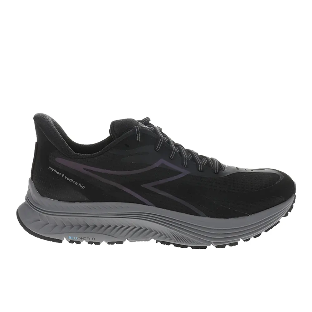 diadora Mens Mythos Blushield 9 Vortice Hip Running Sneakers Shoes - Black