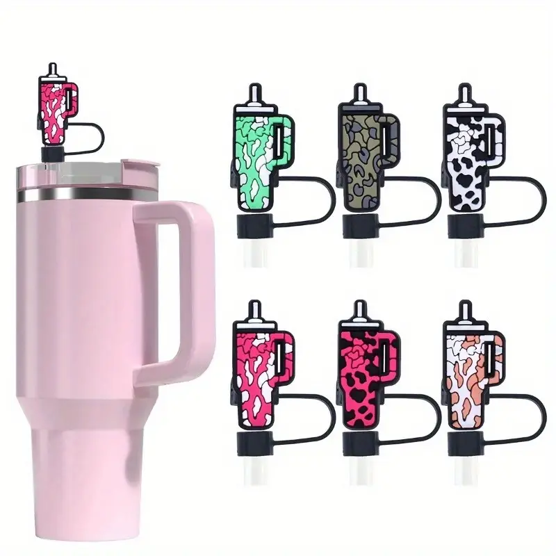 6 Piece Denim Straw Caps Set, Compatible with Stanley Cups, Fits 30 & 40 Oz Glass  Mugs with Handles, Durable Drinking Accessories, Travel, Straw Spout Lid -  TikTok Shop