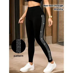 2026Women'S High-Waisted Stretch Leg Pants - Non-See-Through Elastic Pants With Stretchy Waistband, All-Season Formal & Casual Pants For Everyday, Parties, Office - Machine Washable Black Trousers, High Waisted Leggings, Versatile Bottoms, Elegant Des..