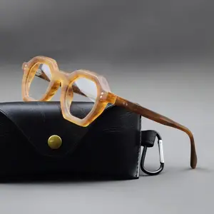 Thick Vintage Square Acetate Eyeglasses Frames Women Men Reading Glases +1.5