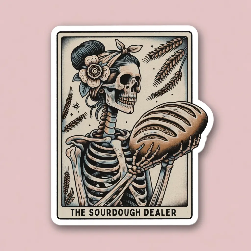 Just a Sourdough Goose Funny Baking Sticker