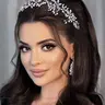 Faux Pearl & Rhinestone Decorated Bridal Headwear, Elegant Exquisite Bridal Headwear, Wedding Party Decor, Bridal Headwear for Wedding Party Decor, Tiara, Headpiece, Bridal Accessories, Hairpiece, Headband, Bridal Crown, Handcrafted Quality, Shimmer