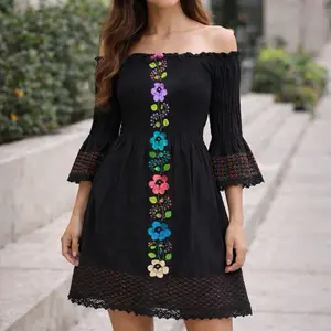 Vestido Reina bordado a mano
