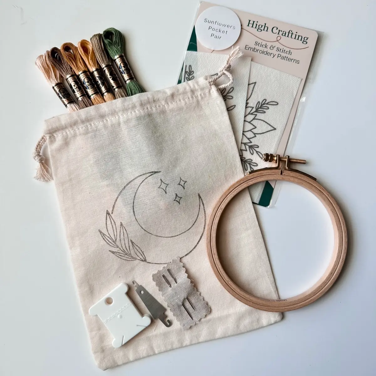 Sunflowers Forever Stick and Stitch Kit