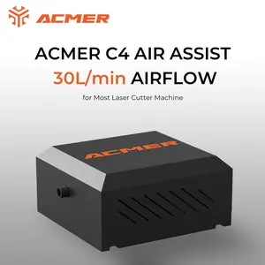 ACMER C4 Air Assist Pump for Laser Engravers | 30L/min Strong Airflow | Cleaner Cuts, Less Smoke & Dust | Low Noise | Easy to Use