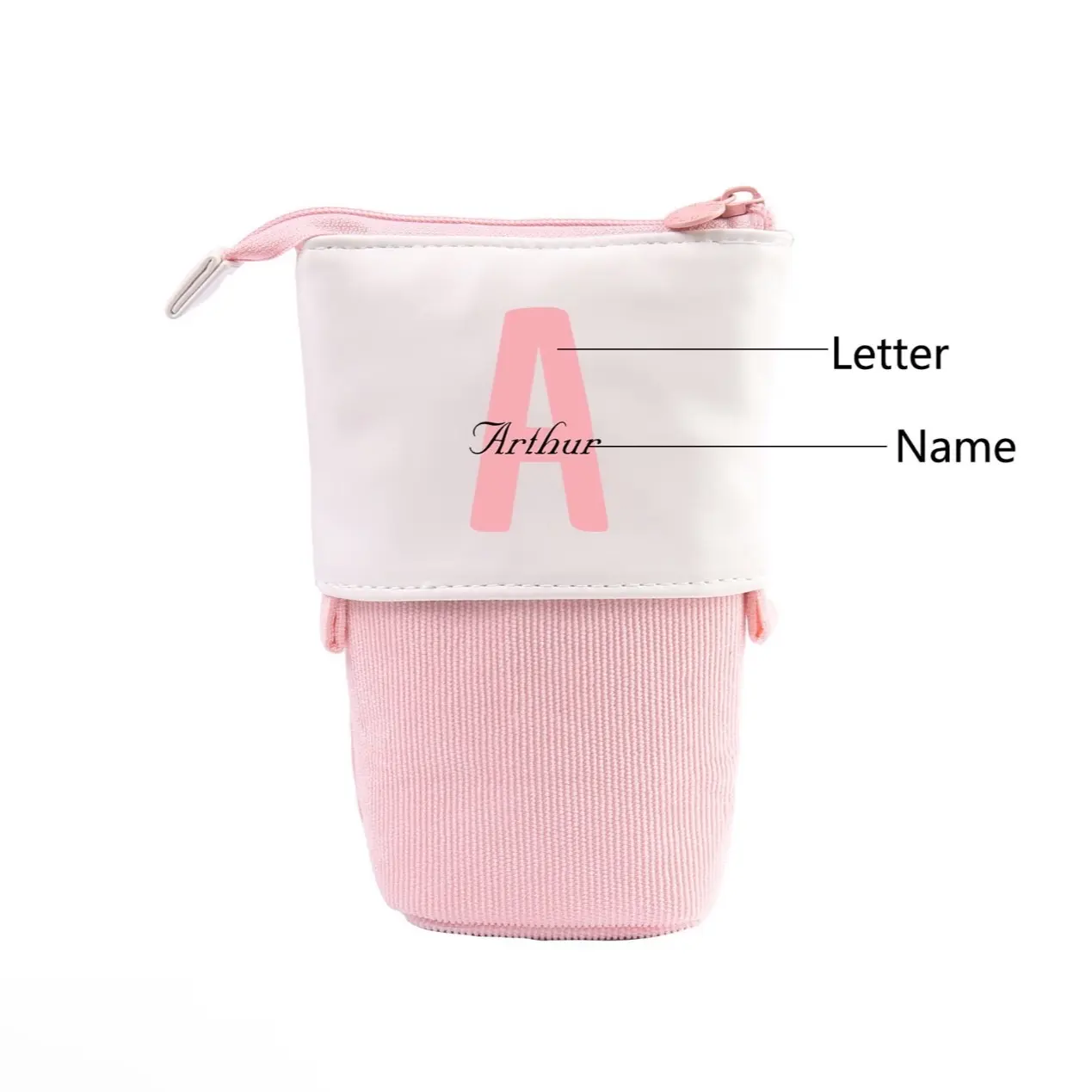 Pop-up Personalized Pencil Cases with name perfect for Back-to-School