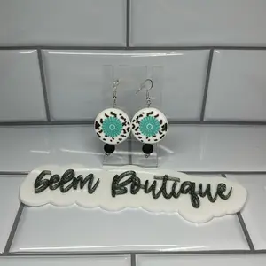 Western Silicone Beaded Handmade Earrings