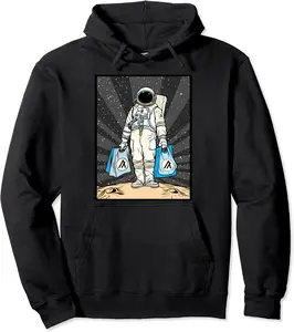Cryptocurrency Talk - To The Moon Algorand Space Man Merch Pullover Hoodie - Yoandymira Shop 61B08YH2242Y