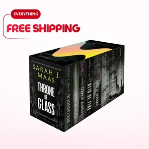 Sarah J. Maas Throne of Glass Box Set – 8-Book Complete Fantasy Series | YA Romantasy Collection | BookTok Trending Set for Readers | Full Series Edition