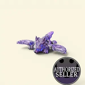Cinderwing3D Mystical Winged Wolf Articulated Fantasy Flexi Fidget Majestic Design Ultimate Desk Guardian Satisfying Fidget Companion