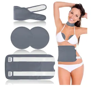 Castor Oil Pack Set - 4 Organic Flannel Wraps with Organic Cotton Body Care Comfort Cosmetic