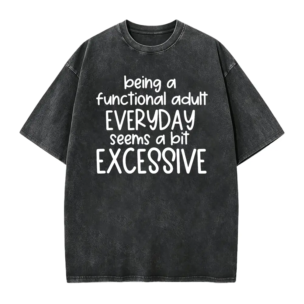 Being A Functional Adult Everyday Seems A Bit Excessive Shirt, Adult Humor Shirt, Adulting Shirt, Day Drinking Shirt, Hilarious Shirt