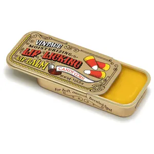 Tinte Cosmetics Candy Corn Scented Lip Balm - Organic, Vintage, Shea-Infused, Silky, Wax-Based, Powder-Soft, Oil-Moisturized, Aroma-Rich, Lid-Equipped Skincare Product