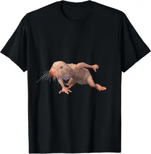 Casual Cotton shortsleeve tees Fun Ethiopia Kenya Somalia Africa Naked Mole Rat Mole-rat T-Shirt