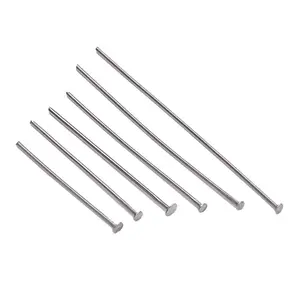 Stainless Steel Flat Bottom Needle Pin Flat Needle DIY Jewelry Accessories Beading Material Stainless Steel T-shaped Curved Needle